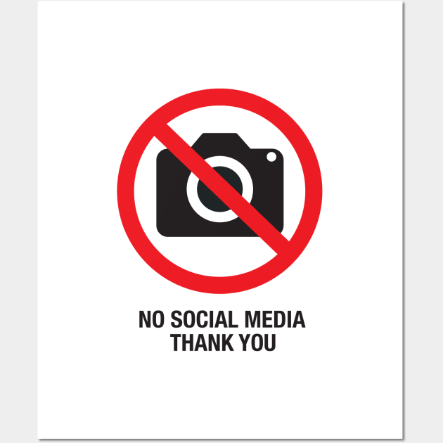 no social media Wall Art by undergroundnotes